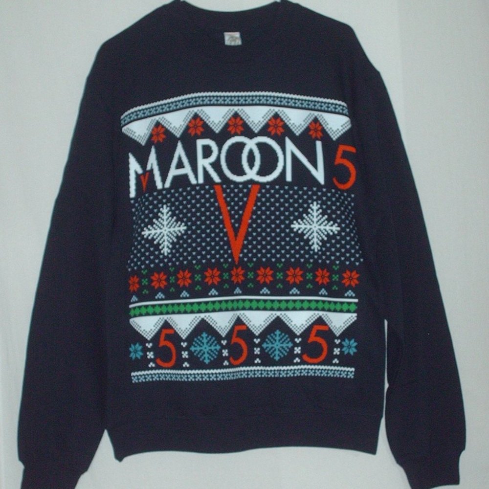 Maroon 5 Christmas sweater sweatshirt size medium